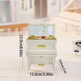 Music Box Piano Music Box Piano Rotating Music Box for Valentine's Day Christmas Birthday Gifts