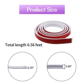 MC MEICHUANG Peel and Stick Wall Molding Trim, Flexible Strip for Door Frame, Wall Protection and Home DIY Decoration (9.84 ft x 1.18 inch)