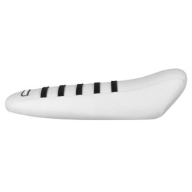 Enjoy Mfg Seat Cover - Compatible Fit for Sur Ron SurRonshop Extended SEAT Sur-Ron Light Bee MX & X E-Bike #396 (Black Rib) (All White/Black Ribs)