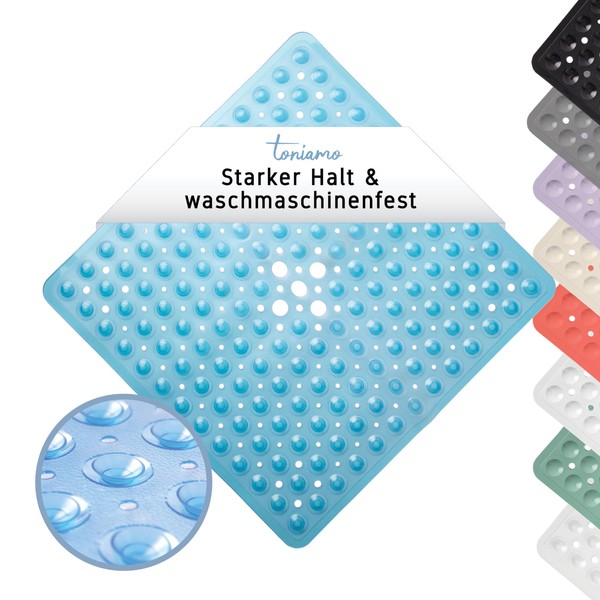 Toniamo Shower Mat Non-Slip 53 x 53 cm Non-Slip Shower