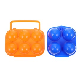 PartyKindom Pack of 2 Egg Storage Boxes for Devil Eggs Camping Egg Crates Kitchen Camping Egg Holder Egg Case Portable Storage Box Case Egg Box Egg Stand Plastic