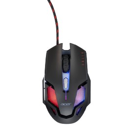 Acer Nitro Gaming Mouse III: 6D Optical Gaming Mouse with High 125MHz Polling Rate | 7 Colorful Breathing Lights with LED Logo and Pattern | 6 Optional DPI Shifts (800-7200) | 6 Buttons