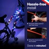 Brightz CosmicBrightz LED Bike Frame Rope Light, Patriotic - 6.5-Foot