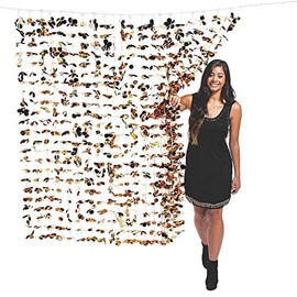 Fun Express FOIL Metallic Backdrop Curtain - Party Decor - 1 Piece