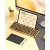seenda Cute Wireless Bluetooth Keyboard, Dual Mode (Bluetooth + 2.4G)