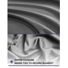 YnM Exclusive Bamboo Duvet Cover for Weighted Blankets with 16