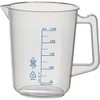 TRUSCO HPB-250 Polypropylene Blue Scale Beaker, 8.5 fl oz (250