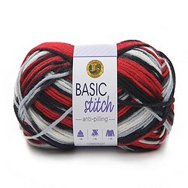 (1 Skein) Lion Brand Yarn Basic Stitch Anti Pilling Yarn, Buffalo Hill