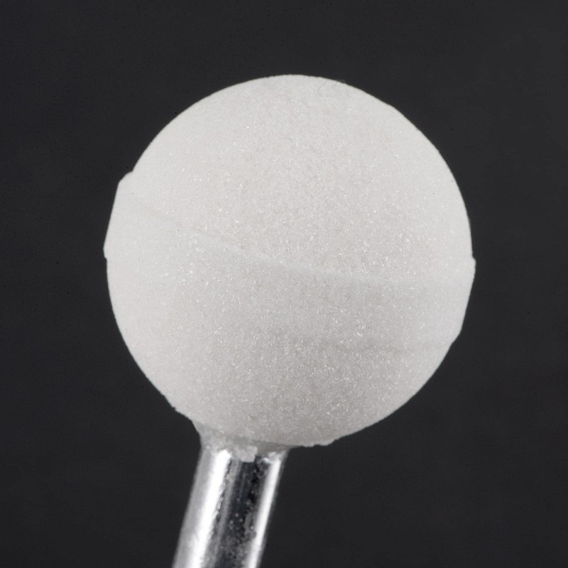 uxcell Ball Abrasive Mounted Stone Polishing Bits 1/4" Shank 0.98"