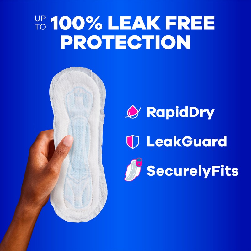 Always Maxi Feminine Pads Without Wings for Women, Size 1,