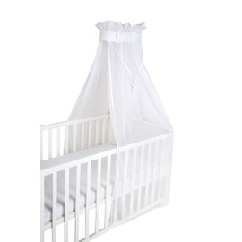 roba safe asleep Baby Cot Canopy Air Bed Canopy White Mesh Canopy for Baby Cot