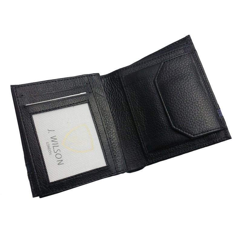 Designer J Wilson Real Genuine Mens Leather Wallet Coin Card