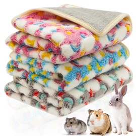 CUSOZWO Guinea Pig Bedding Mat - 3 Pack Waterproof Washable Rat Cage Liner Bedding Accessories Soft Fleece Blankets for Rat, Rabbit, Chinchilla, Hedgehog, Ferret, Hamster, Small Animals