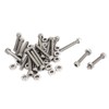 Sourcingmap M2.5x16mm Hex Socket Head Knurled Cap Screws Bolts Nuts