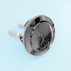 HOROW Chrome Flush Button, Dual Flush Toilet Tank Button for HWMT-8733, HWMT-8733-10, HWMT-8733G, Toilet Replacement Button Chrome