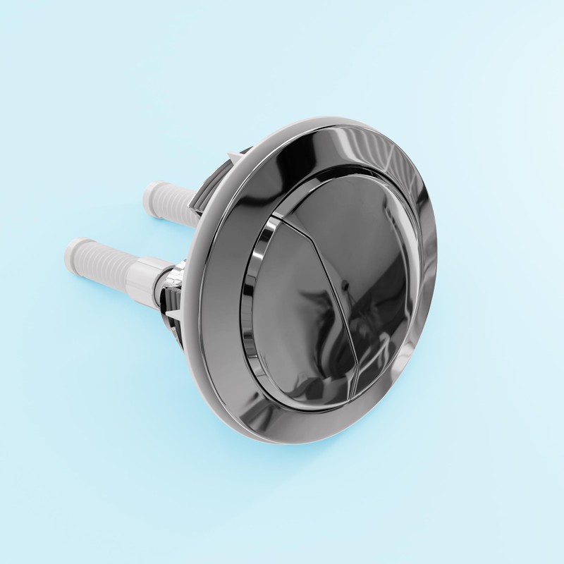 HOROW Chrome Flush Button, Dual Flush Toilet Tank Button for