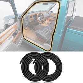 1 Pair Door Seal Weatherstrip for 1988-2000, Compatible with Chevy GMC C1500 C2500 C3500 K1500 K2500 K3500, for Suburban Yukon Blazer Tahoe, Rubber Seal Trim Weather Stripping, Front Left+Right Side