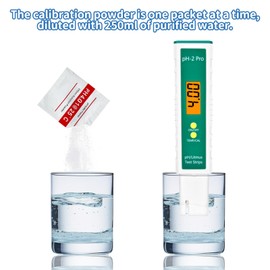Homcoice 15 Pack pH Meter Buffer Solution Powder for Precise and Easy PH Calibration, PH Calibration Powder Solution 4.01 pH, 6.86 pH, 9.18 pH