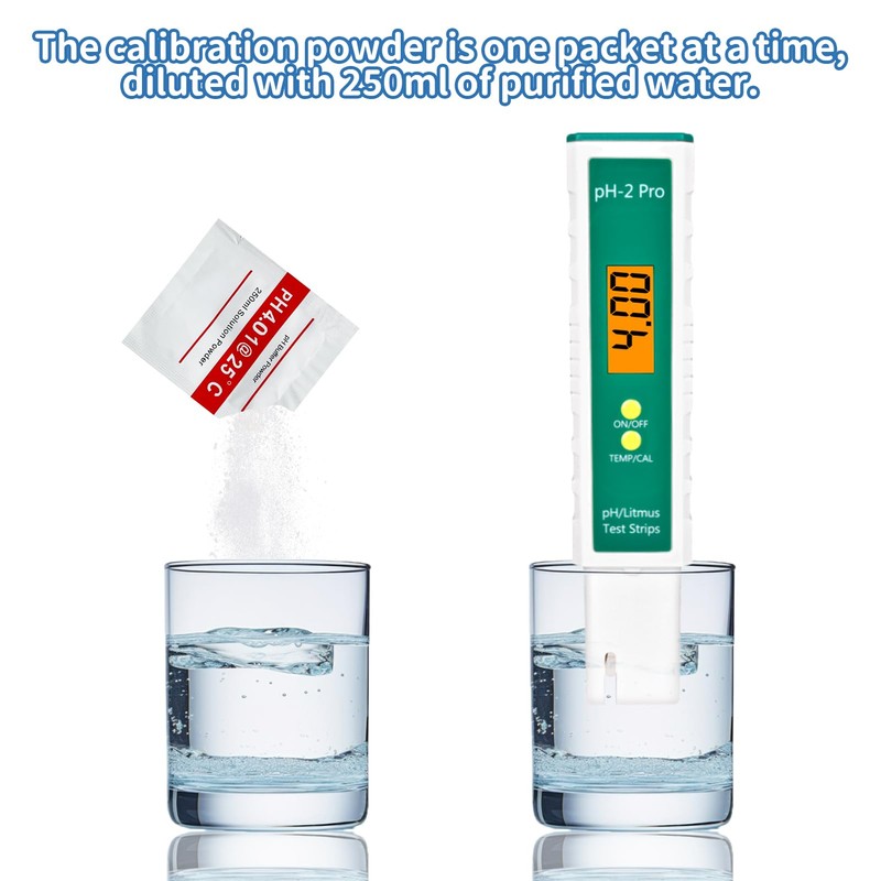 Homcoice 15 Pack pH Meter Buffer Solution Powder for Precise