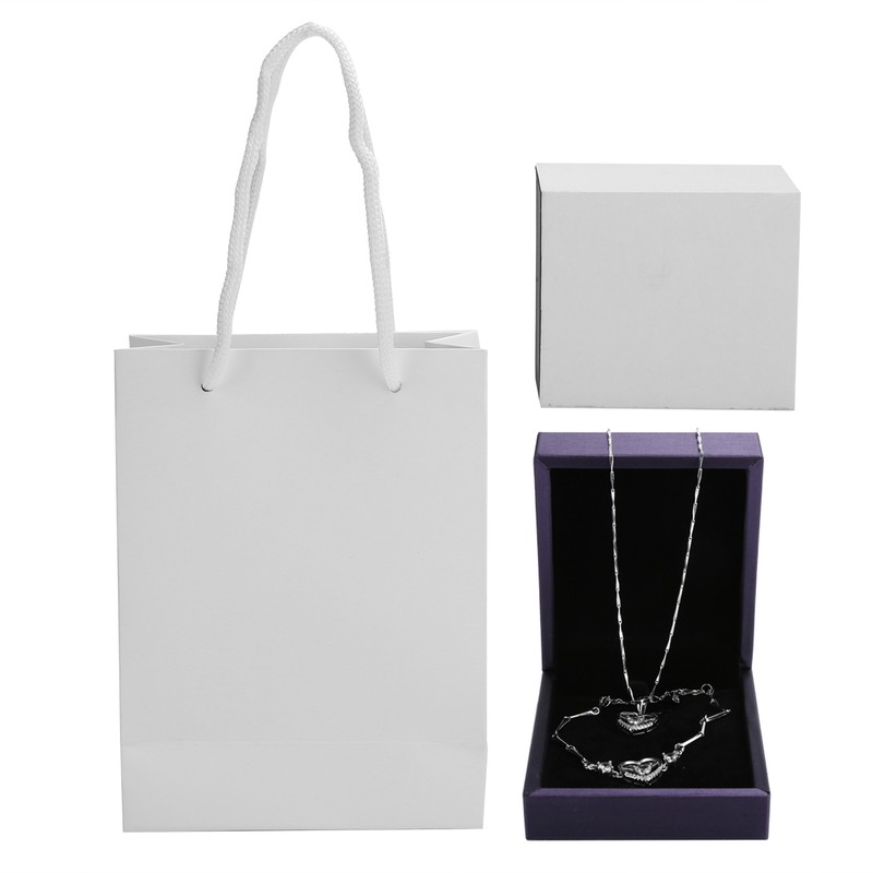 Bracelet Necklace Set Box Bag Combination Valentine's Day Jewelry Gifts