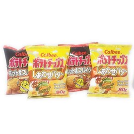 Calbee Potato Chips 4 Packs (Bundle)