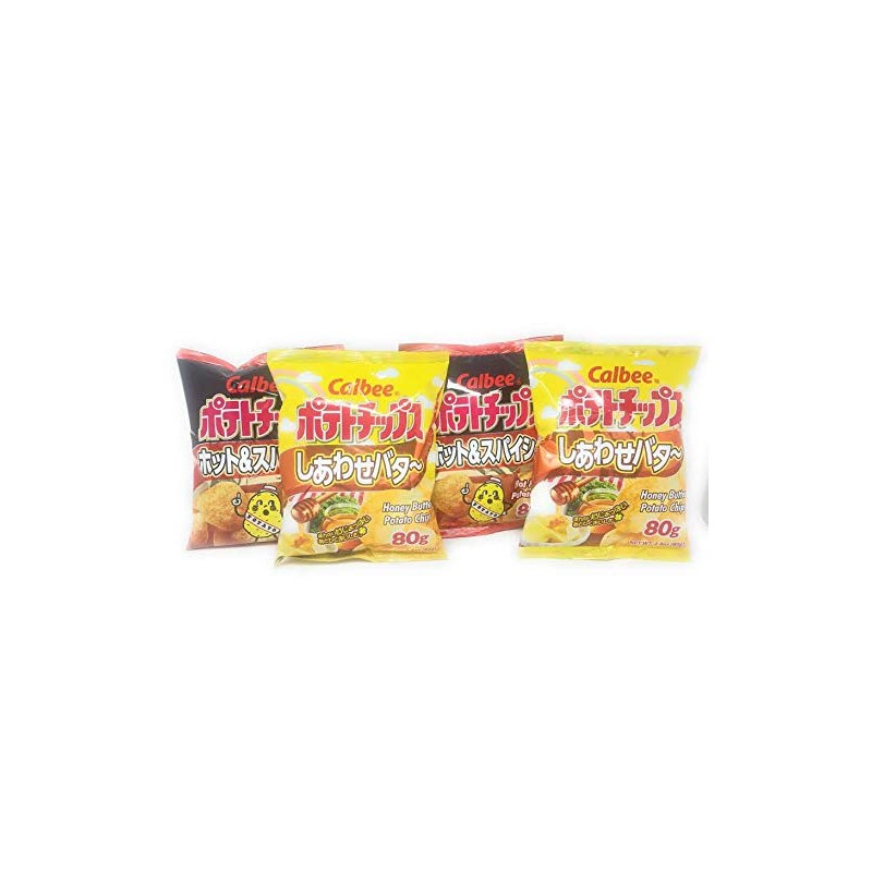 Calbee Potato Chips 4 Packs (Bundle)