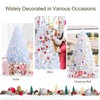 DORTALA Artificial Christmas Tree, 8FT Pine Iridescent Xmas Tree with