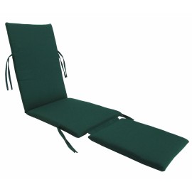 kingrattan.com Made in USA Sunbrella Steamer Chair Cushion Canvas Forest Green - 1-PACK