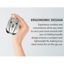 Gadgetime USA Mini Keychain Set - 6-in-1 Multitool Plier, Adjustable Wrench & Carry Case - Multifunctional All In One - Wire Strippers, Phillips Screwdriver, Knife, File