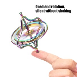 Alomejor Alloy Gyroscope Toy, Overcoming Gravity Balance Toy Flying Movement Balance Physics for Toys Boys Girls (Colourful)