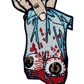 Here Are Your Eyeballs Embroidered Iron on Sew on Patch