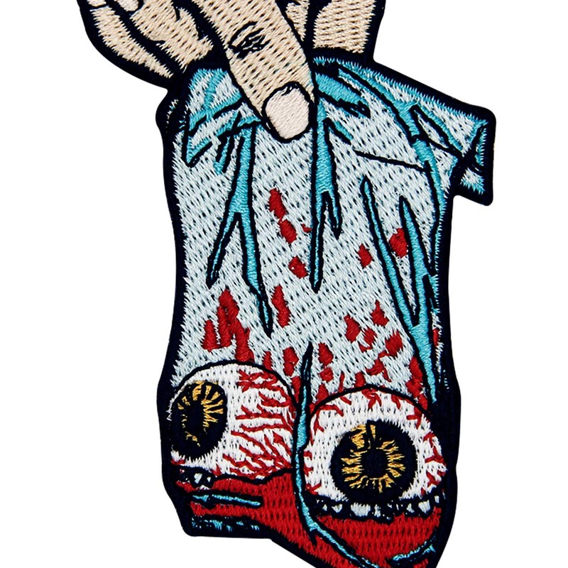 Here Are Your Eyeballs Embroidered Iron on Sew on Patch