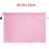 Boxonly B5 Plastic Wallets Zip Lock Bags Mesh Document Wallet
