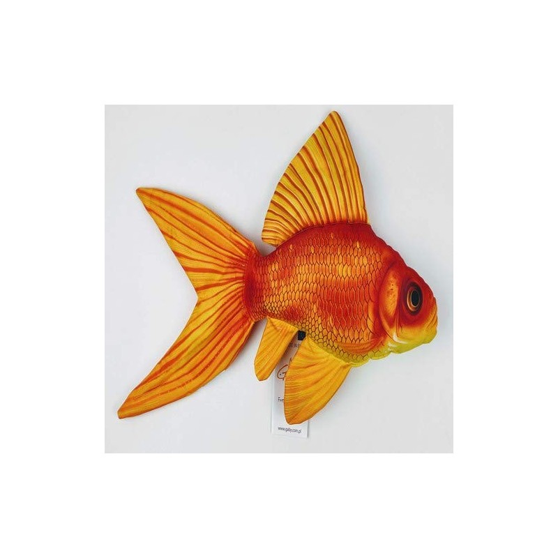 GABY Fish Pillows Goldfish Cushion, Multicoloured, M (Pack of 1)