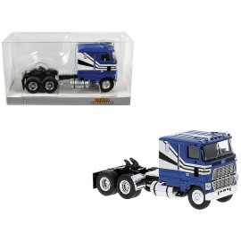 1978 Brekina DCD Blue for Ford CLT 9000 Truck Tractor White Stripes 1/87 (HO) Scale Model Car Euro 2 Emission Automatic