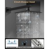 Airuida Shower Faucet Set with Female Thread Rough-in Valve, Rainfall