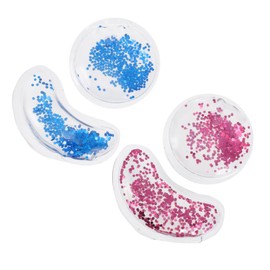 Mikinona 4pcs Gel Cooling Eye Patches Reusable Eye Mask for Eyes Hot Cold Therapy Eye Care Patches