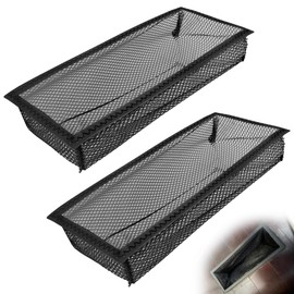 Floor Vent Screen Net, Floor Register Cover Trap, Air Vent Mesh Catcher for Home Floor Keeps Bugs, Coins, Pet Hair, Food Out. Floor Vent Trap (4 x 10 Inch/2 Pack)