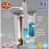 X3 Mop, Separates Dirty and Clean Water, 3-Chamber Design, Flat