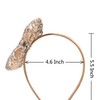 Girls' Sequin Bow Hair Band, Champagne Gold