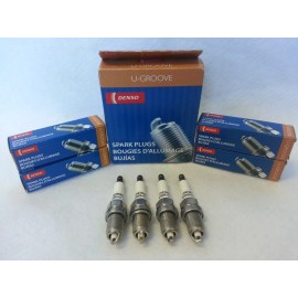 DENSO 4x DENSO K16R-U11 (3120) U-Groove Resistor Spark Plug