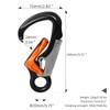 TFTICFH CE 35kN Aluminum Snap Hook, Heavy Duty Captive Eye