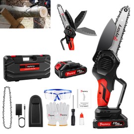 Battery Cordless Mini Chainsaw 6 Inch,Chain Saws Cordless with 700W Power,Electric Branch Cutter with 1500mAh Battery,Rechargeable Saw for Cutting Wood,Tree Trimming