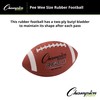 Champion Sports Rubber Football – Durable All-Weather Football with Enhanced