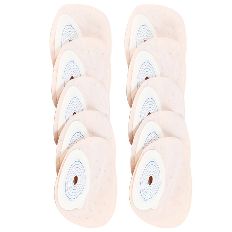10pcs pack One piece System Ostomy Bag Medicals Drainable Pouch