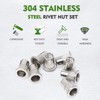 Waykino Stainless Steel Rivet Nut, Threaded Rivetnut Insert Nutsert M3