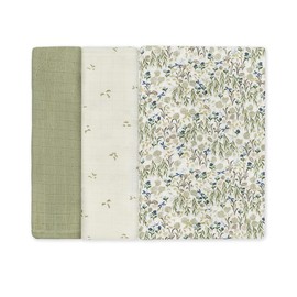 Avery Row Muslin Square Set of 3 Riverbank