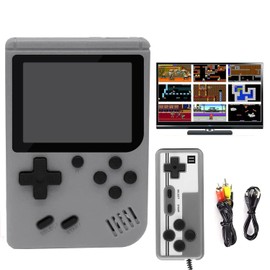 PTEROMYS Retro Handheld Game Console with 500 Classical FC Games-2.8 Inches Screen Portable Video Game Consoles (Game-grey01)