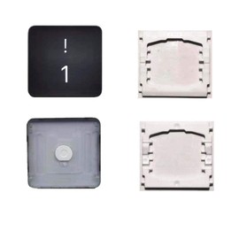 Replacement Individual Number 1 Key Cap and Hinges are Applicable for MacBook Pro 13/16inch Model A1989 A1990 and for MacBook Air Model A1932 Keyboard to Replace The Number 1 Keycap and Hinge