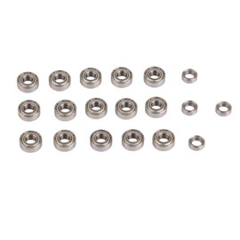 19Pcs Sealed Bearing Kit RC Car Metal Wheel Bearings for Traxxas 1/10 2wd Slash Stampede Rustler